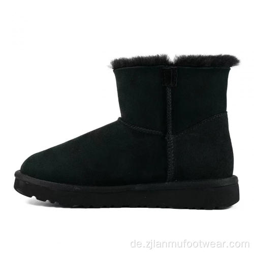 Merino Wolle Klettbänder atmungsaktive Fleece -Stiefel